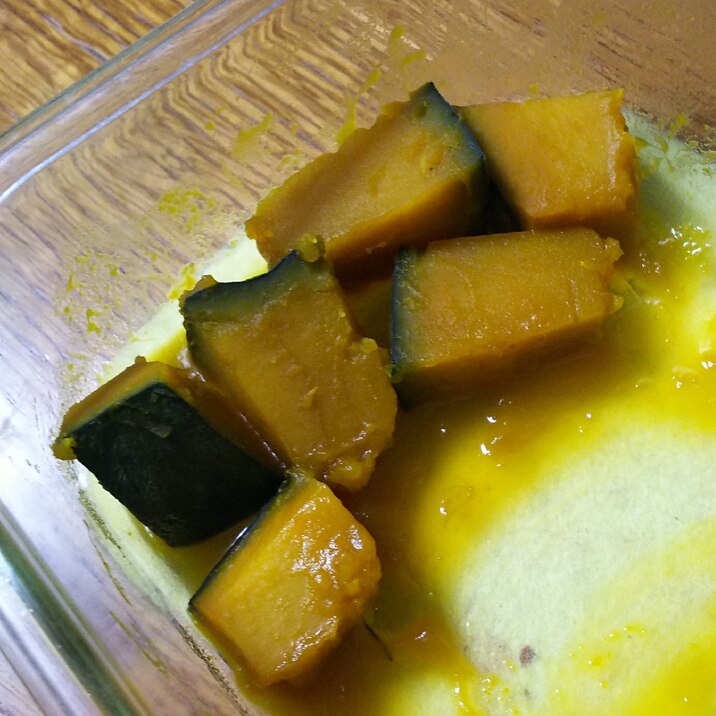 レンジで～かぼちゃの煮物(昆布つゆ)